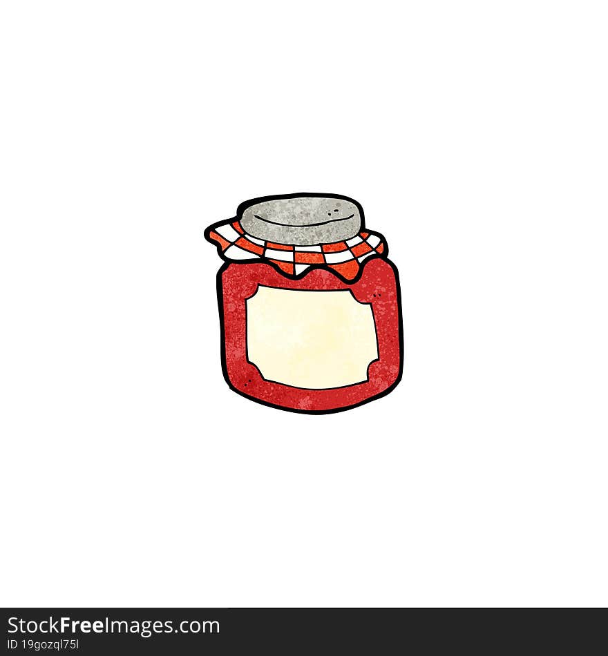 cartoon jam jar