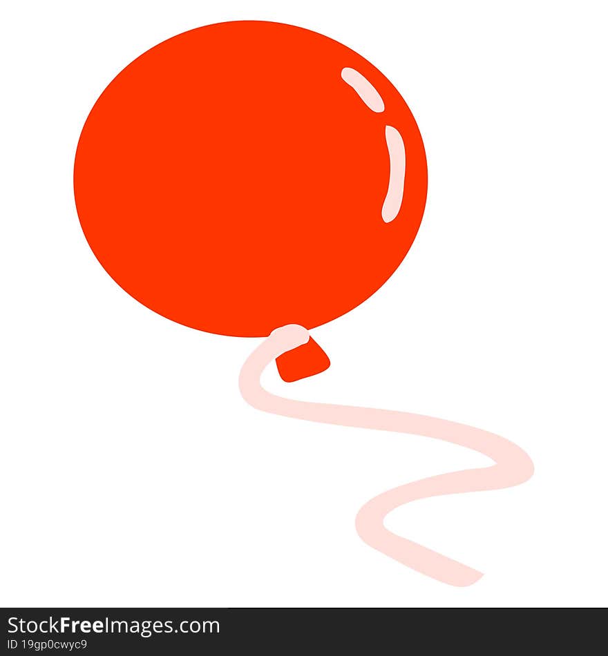 cartoon balloon floating