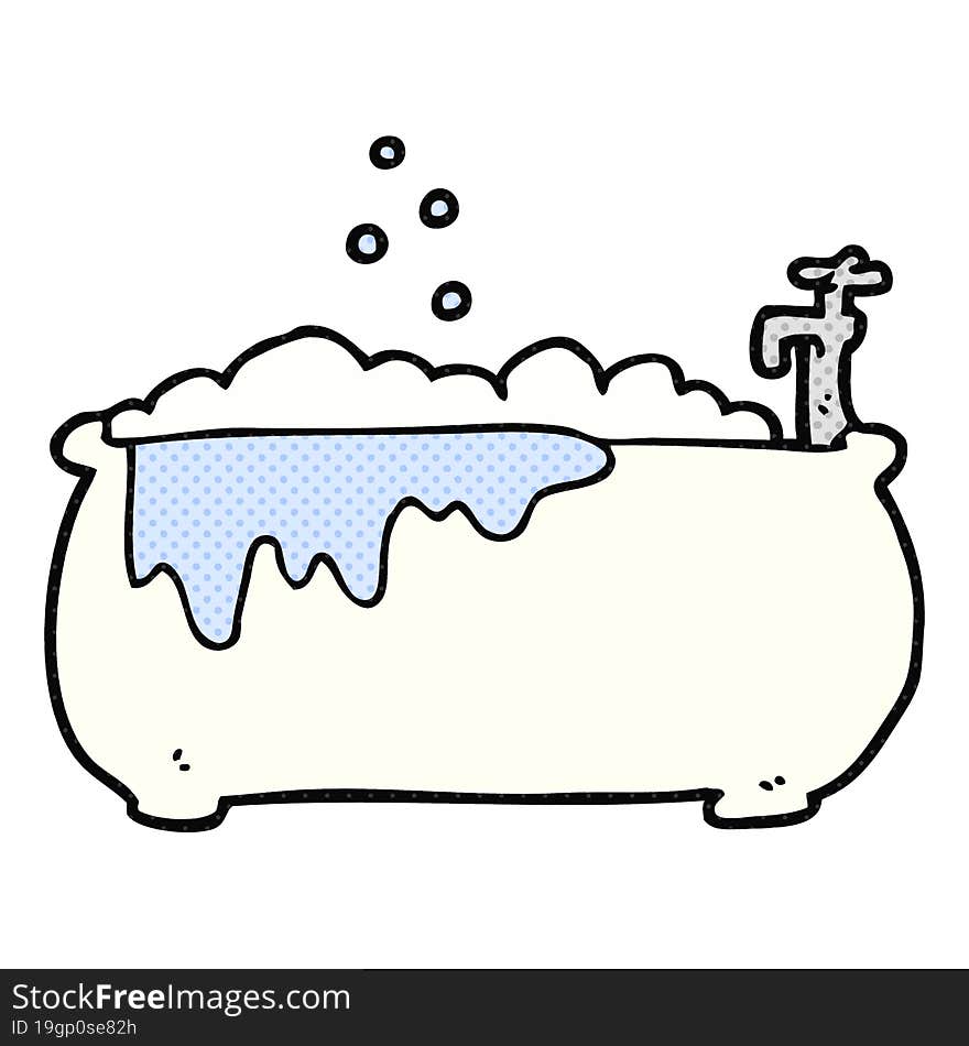 cartoon bath