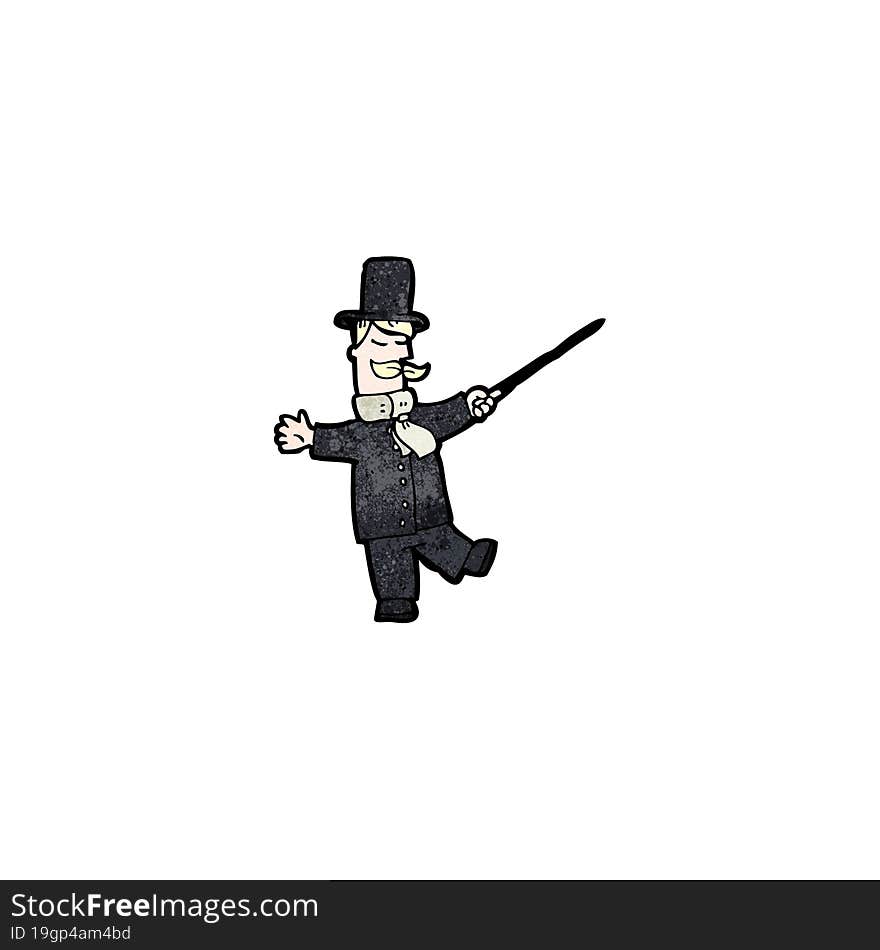 cartoon victorian gentleman