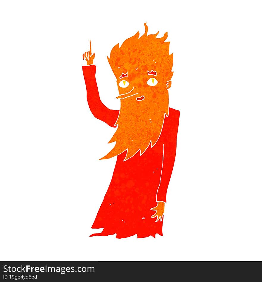 cartoon fire spirit