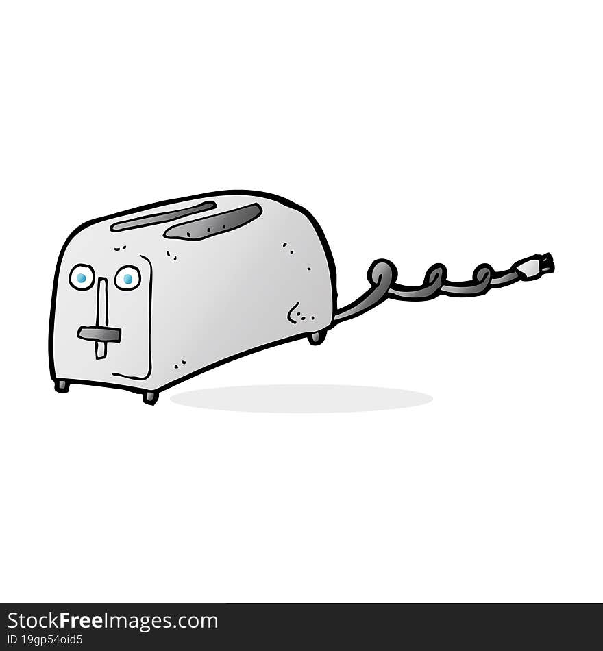 cartoon toaster