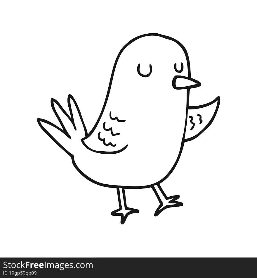 cartoon bird