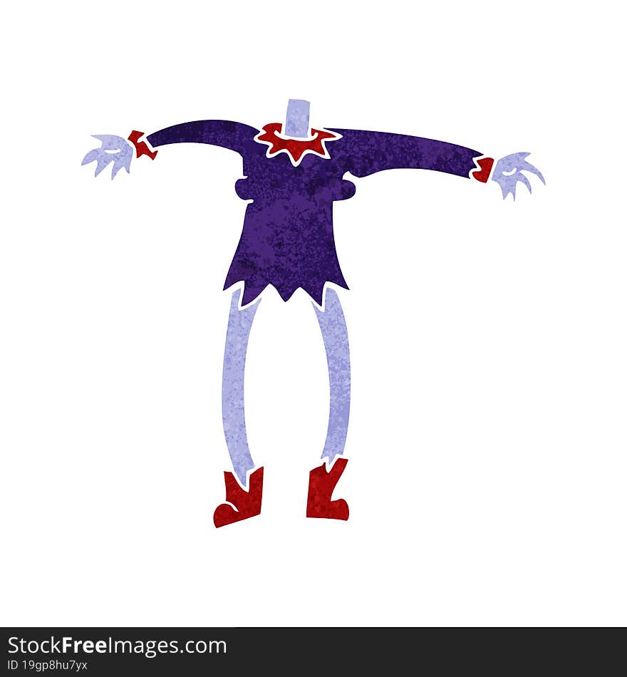 cartoon vampire body (mix and match cartoons or add own photo head