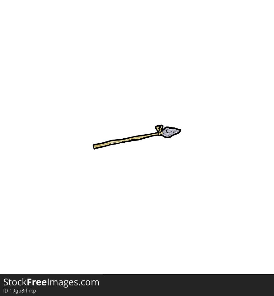 cartoon tribal spear