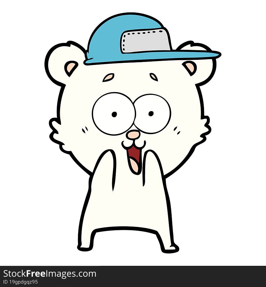 excited teddy bear cartoon. excited teddy bear cartoon