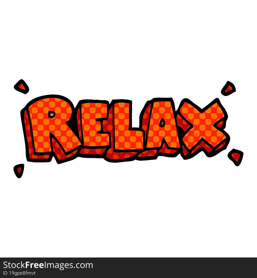 cartoon doodle relax symbol