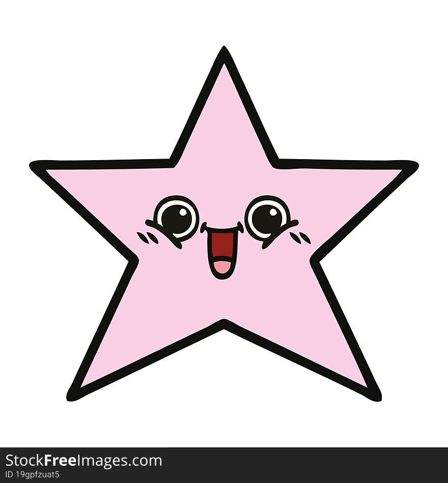 cute cartoon star fish