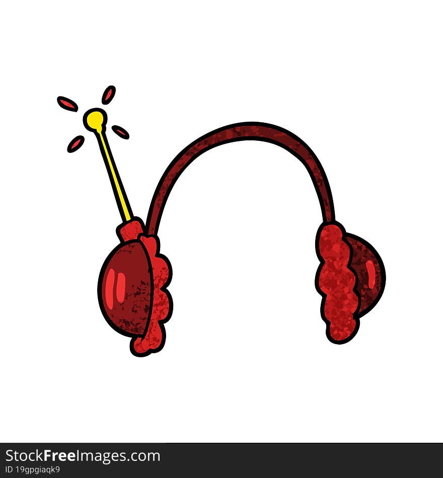 cartoon headphones. cartoon headphones