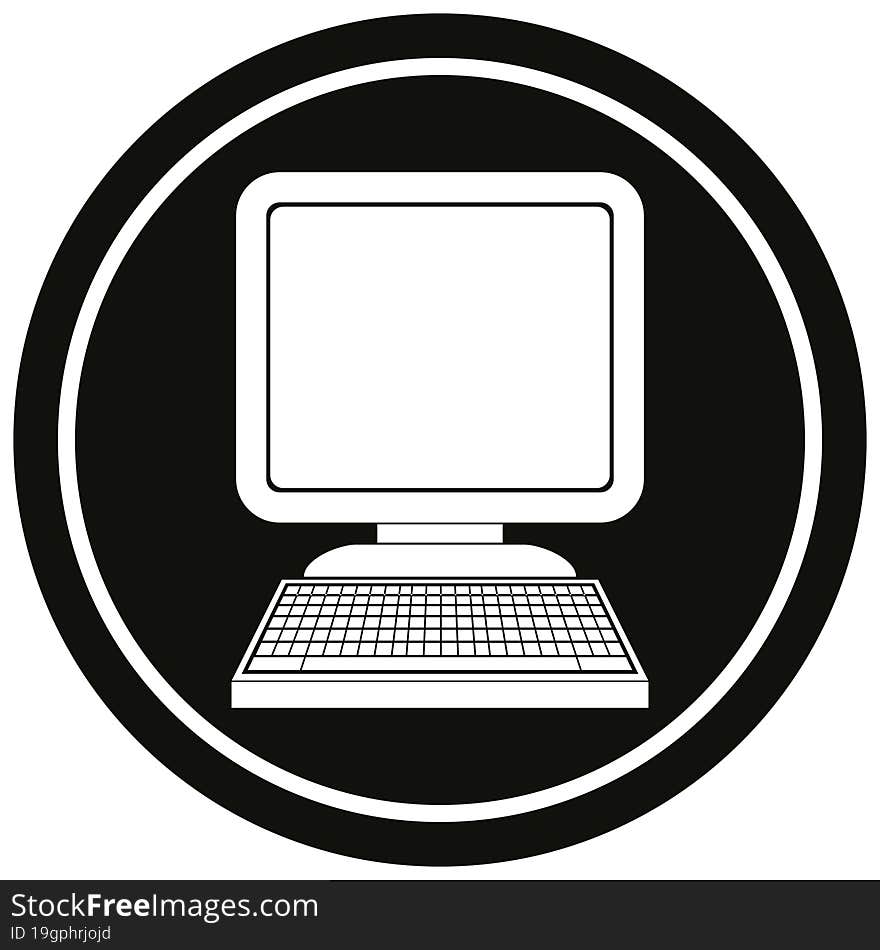 Computer circular symbol