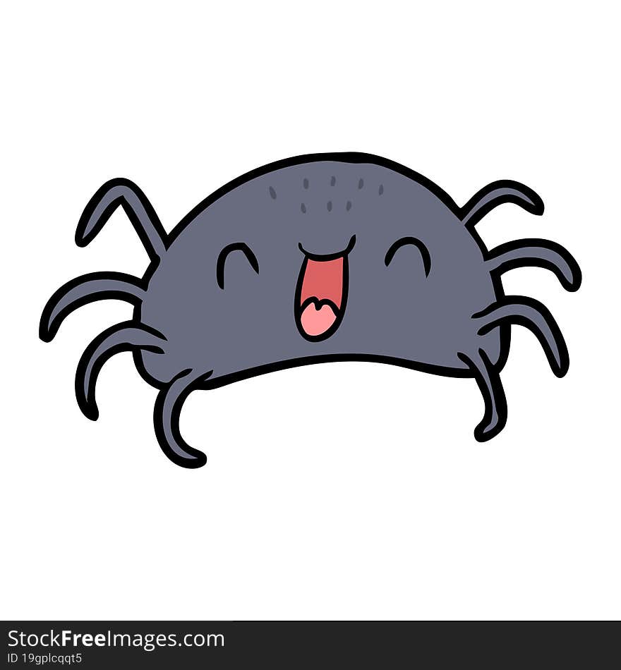 cartoon halloween spider. cartoon halloween spider