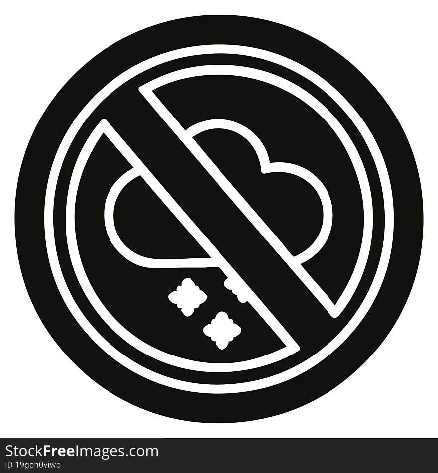 no cold weather icon symbol