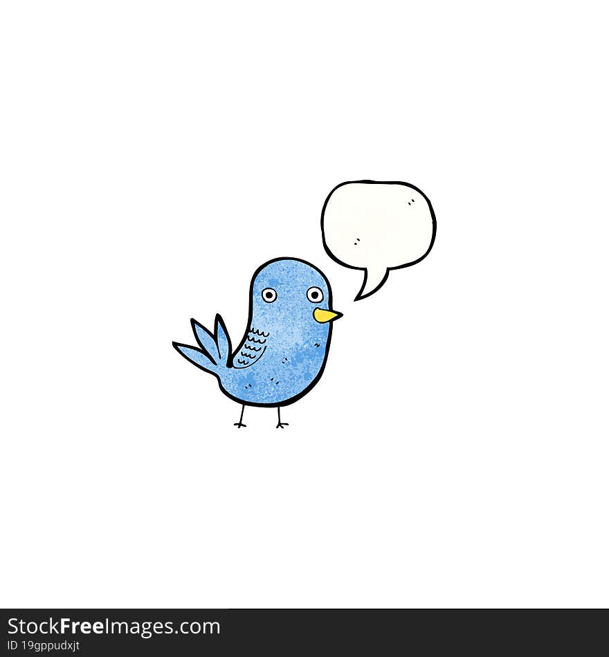 tweeting bird cartoon