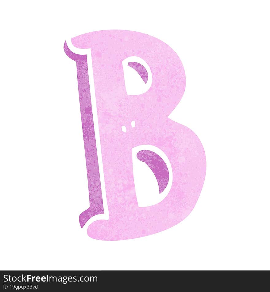 cartoon letter B