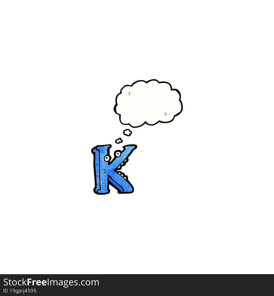 Cartoon Letter K