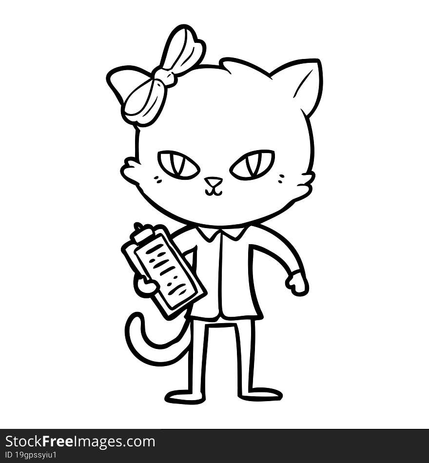 cute cartoon cat. cute cartoon cat