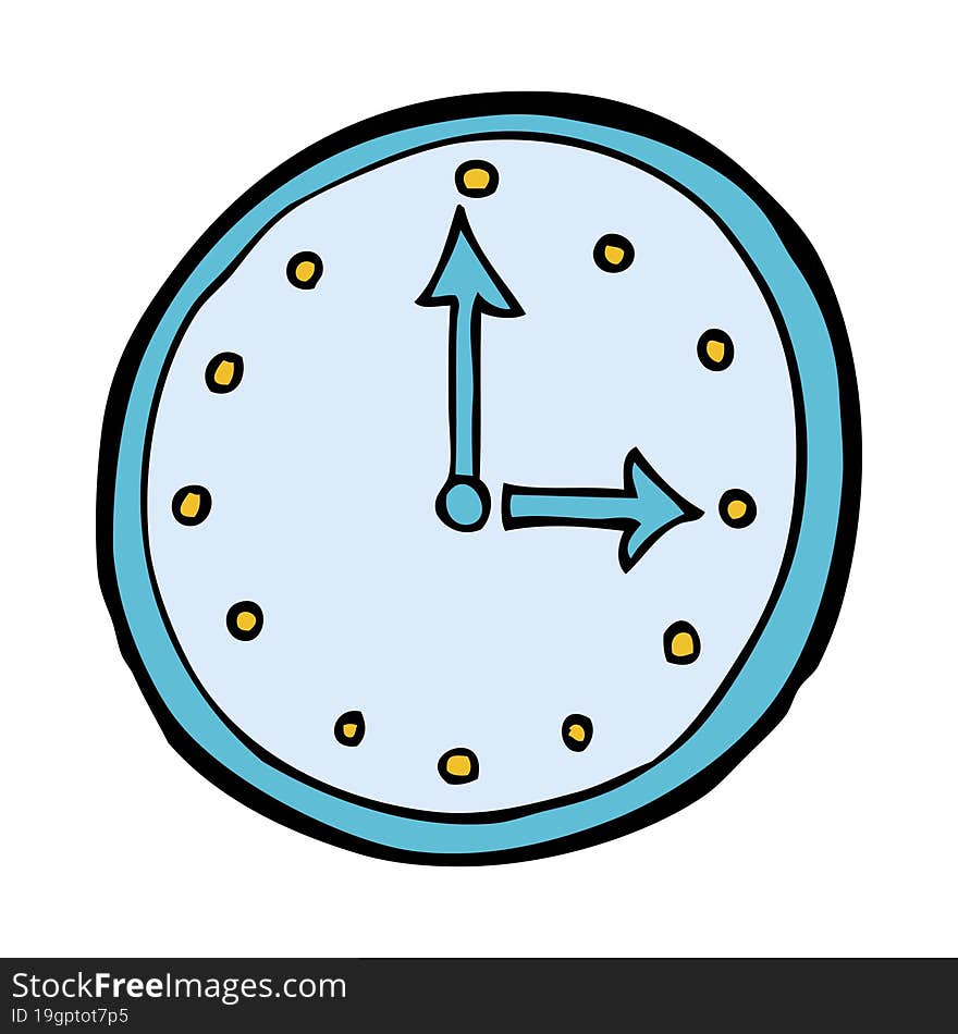 cartoon clock symbol