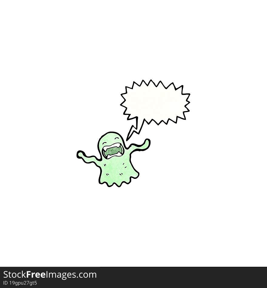 shrieking ghost cartoon