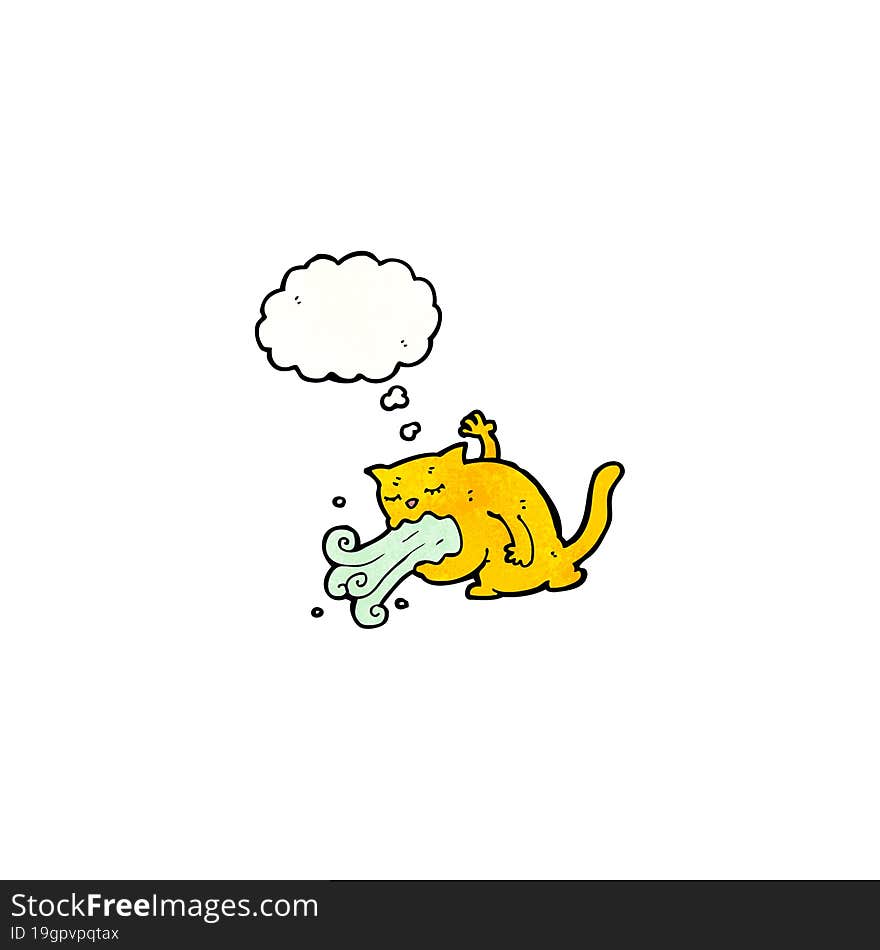 burping cat cartoon