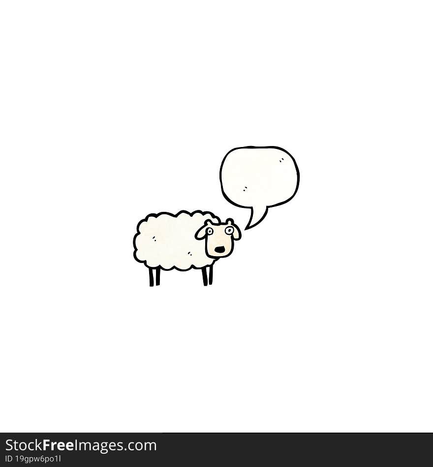 cartoon sheep