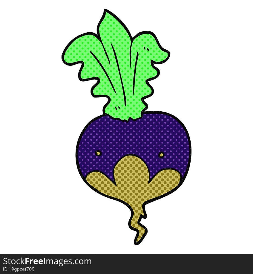 freehand drawn cartoon beet