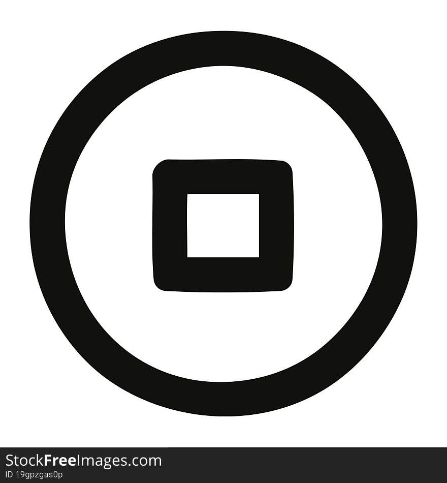 stop button icon symbol