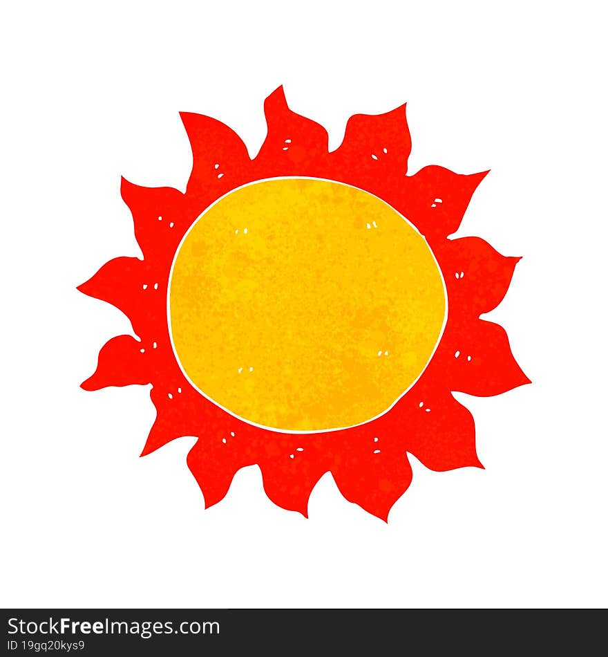 cartoon sun