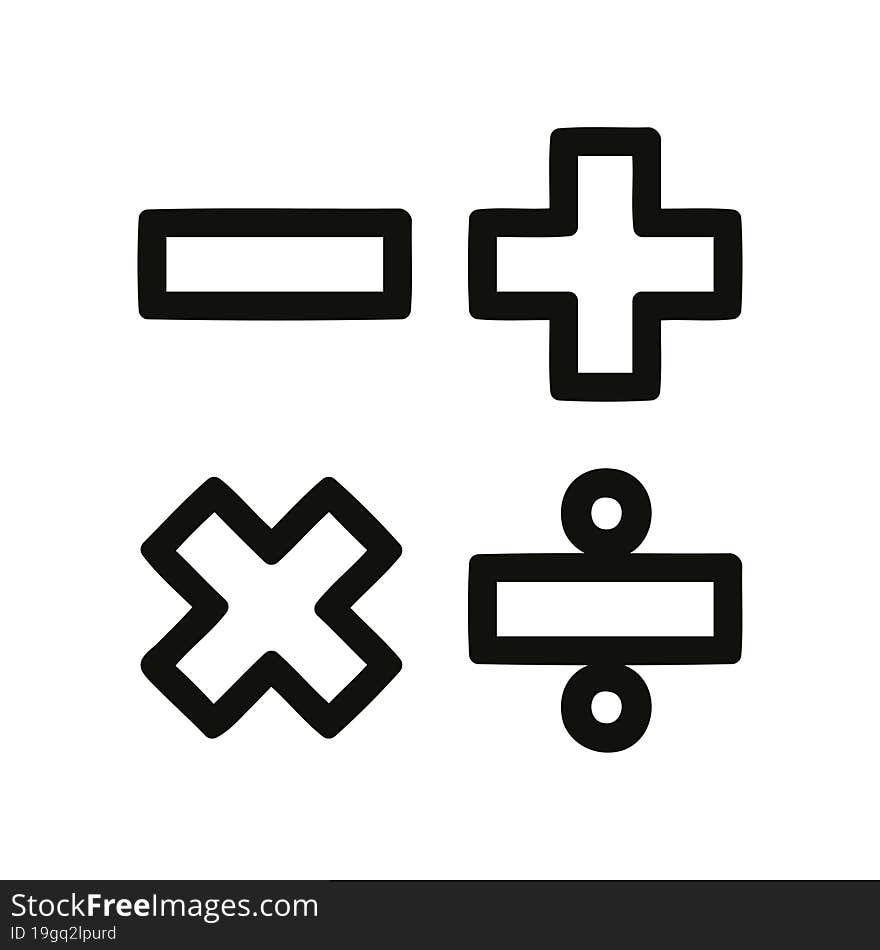 math symbols icon symbol