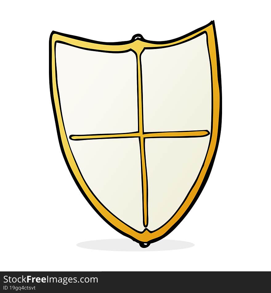 Cartoon Heraldic Shield