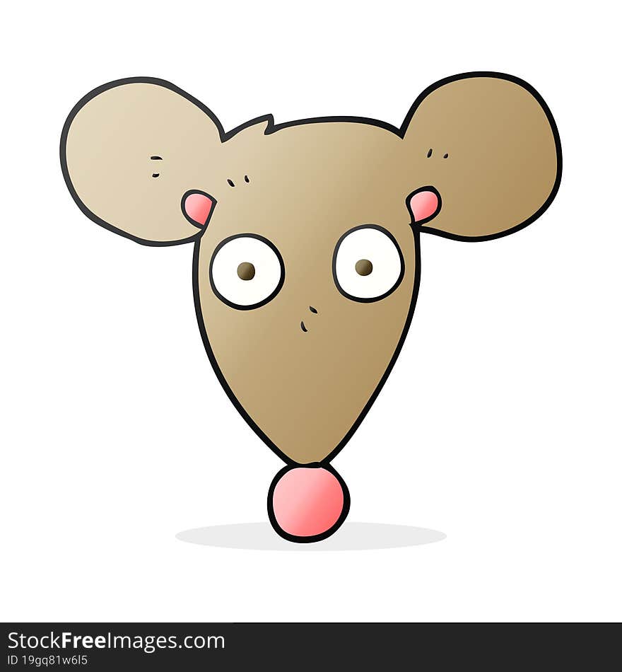 freehand drawn cartoon mouse