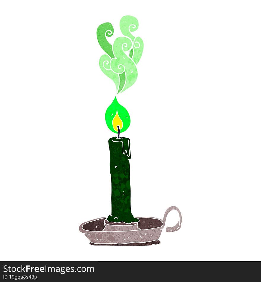 cartoon spooky candle