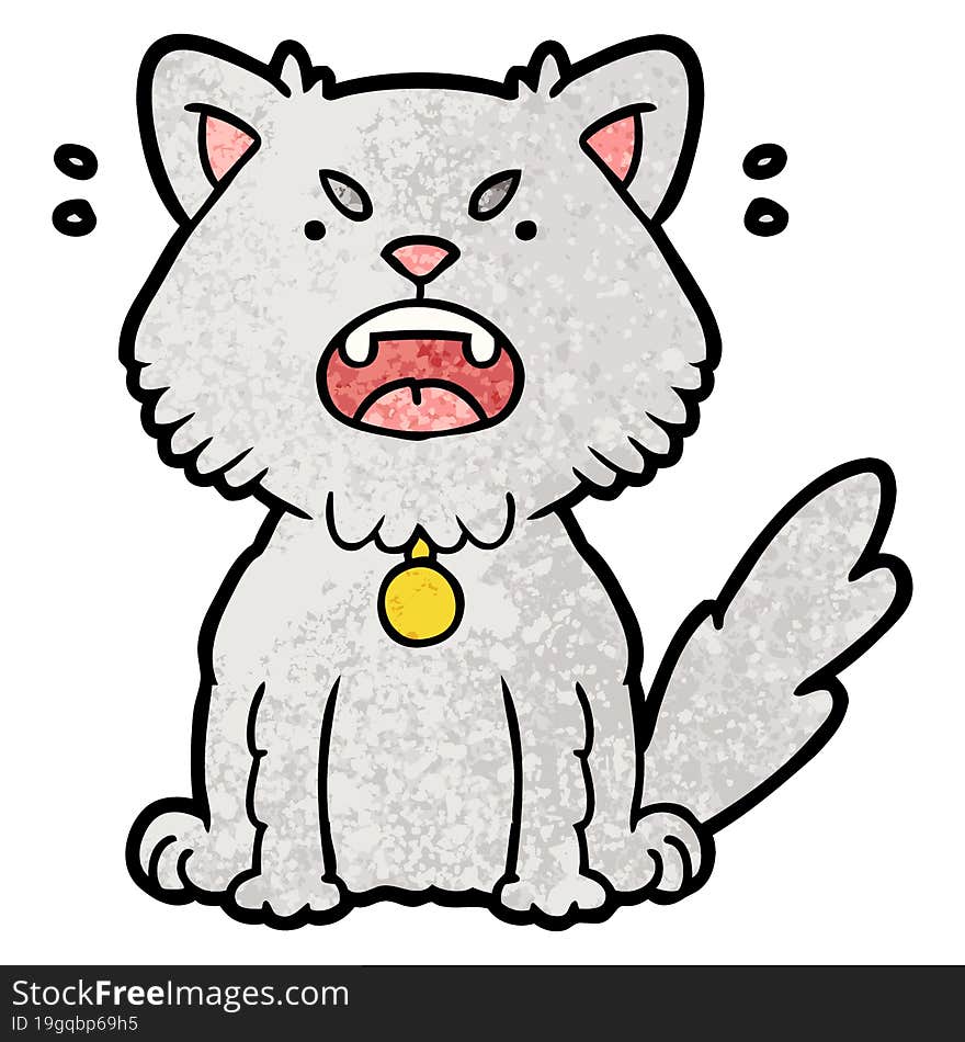 cartoon angry cat. cartoon angry cat