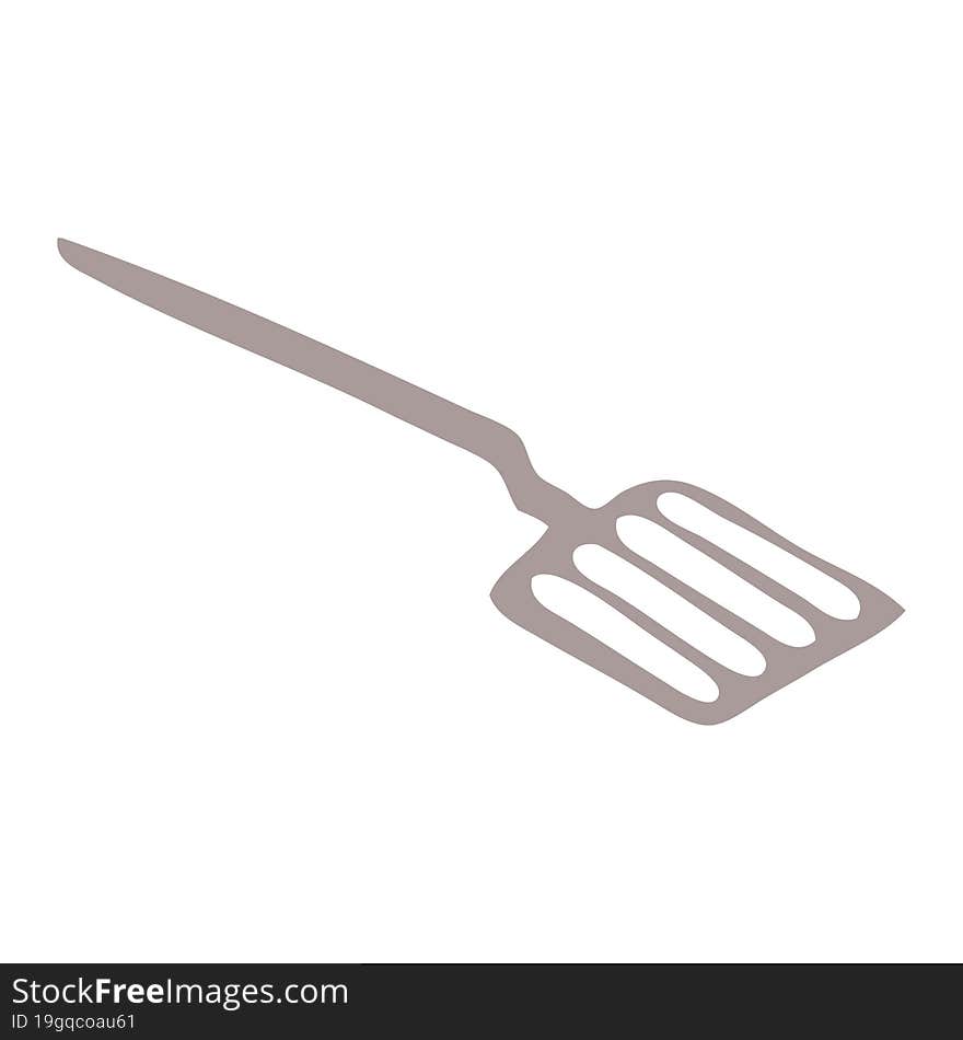 quirky hand drawn cartoon spatula