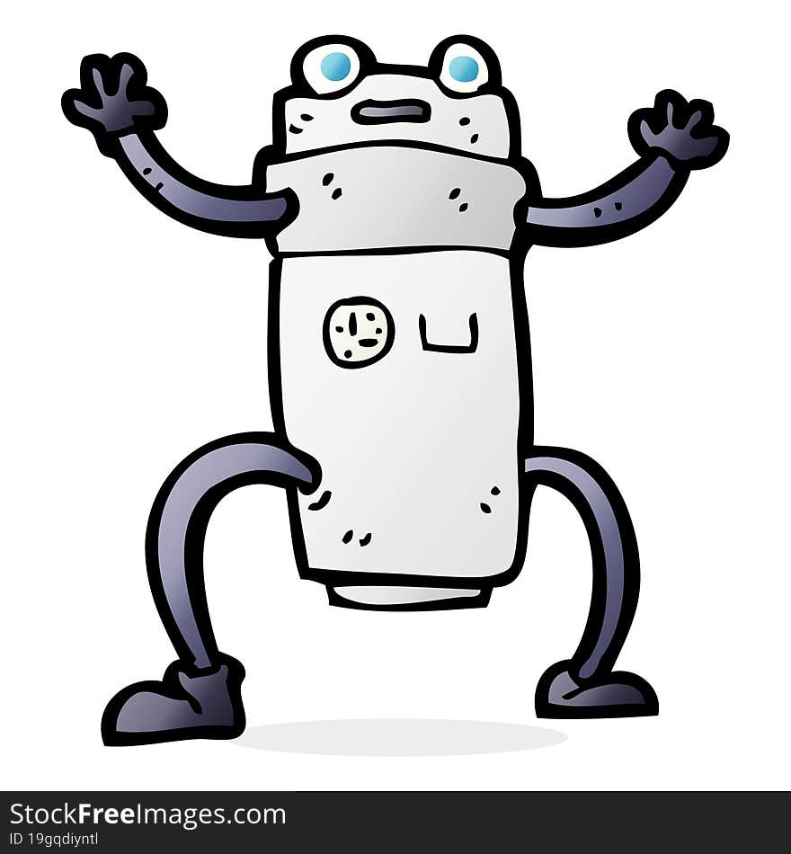 cartoon robot