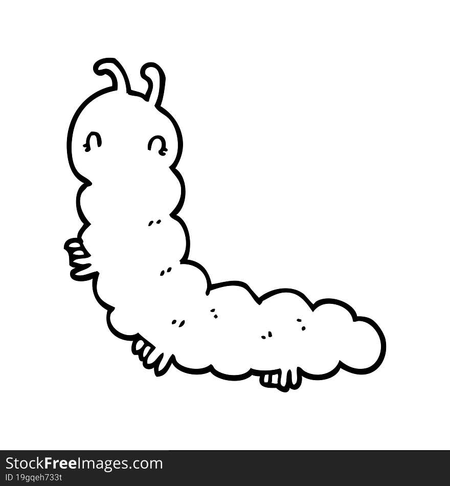 cartoon caterpillar