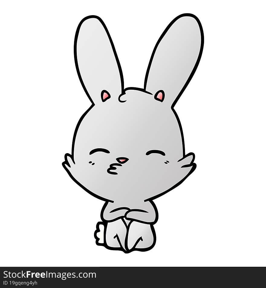 curious bunny cartoon. curious bunny cartoon