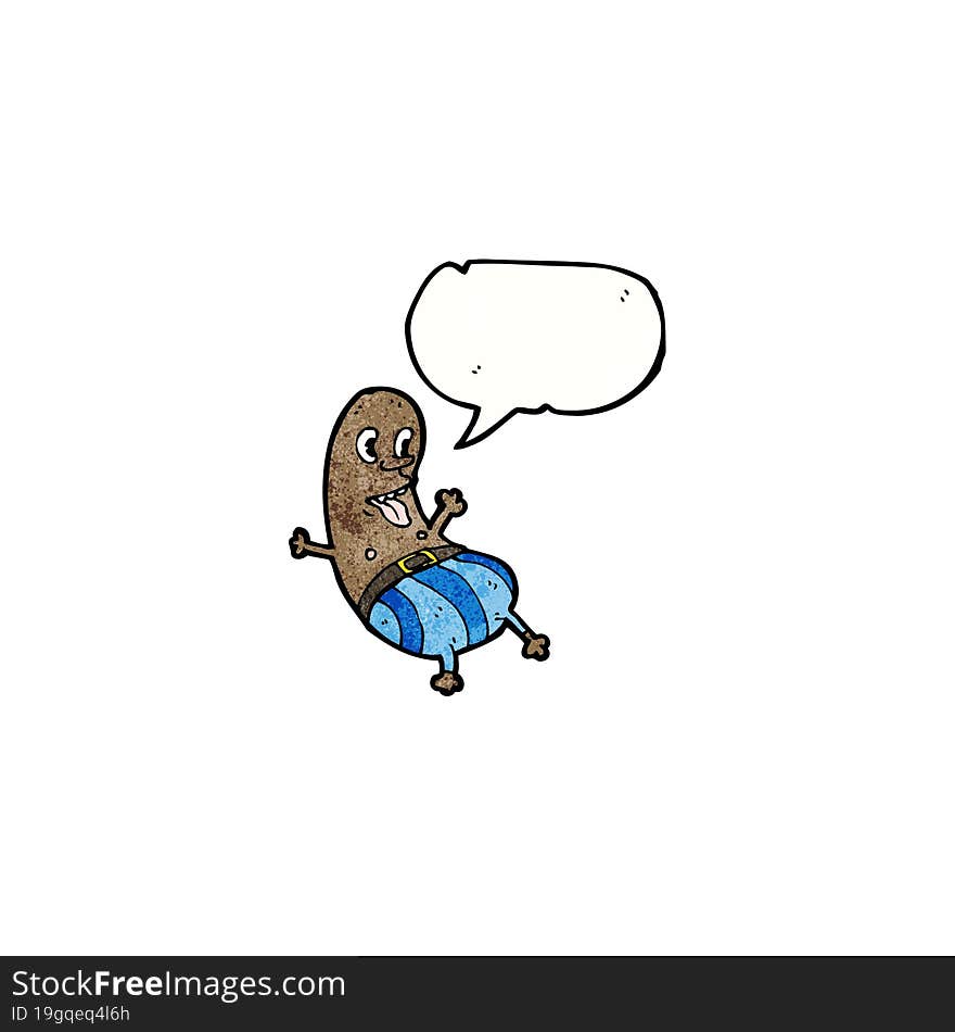 cartoon man with speech bubble