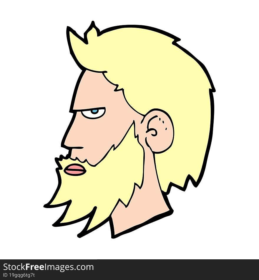 cartoon man with beard