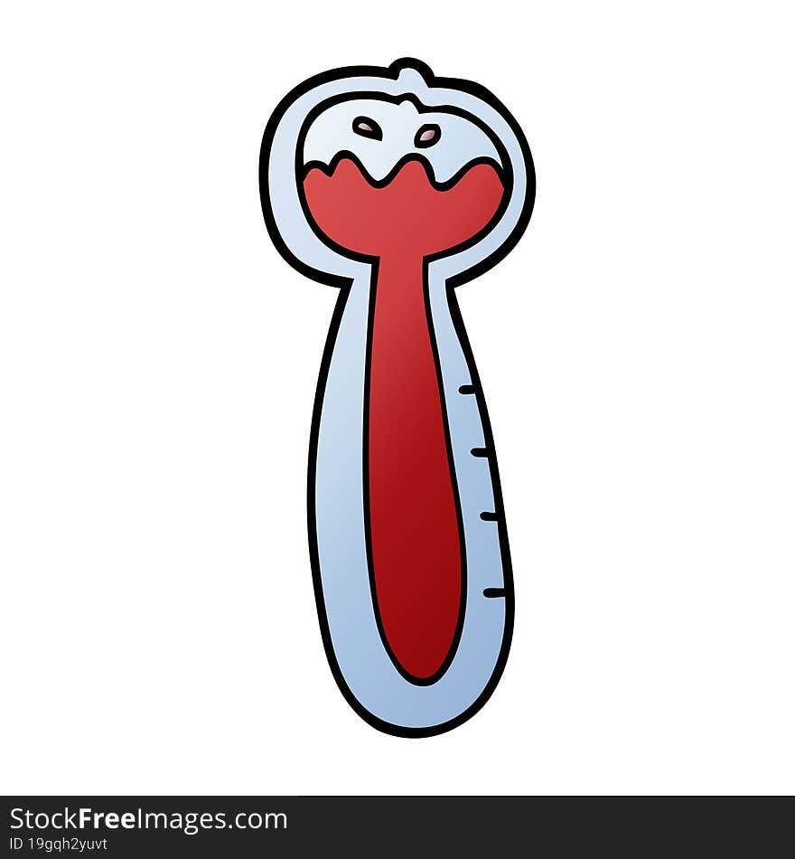 Cartoon Doodle Thermometer