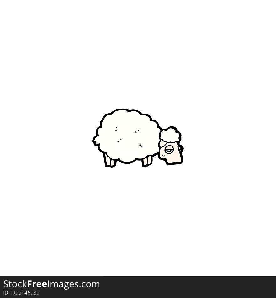 cartoon sheep