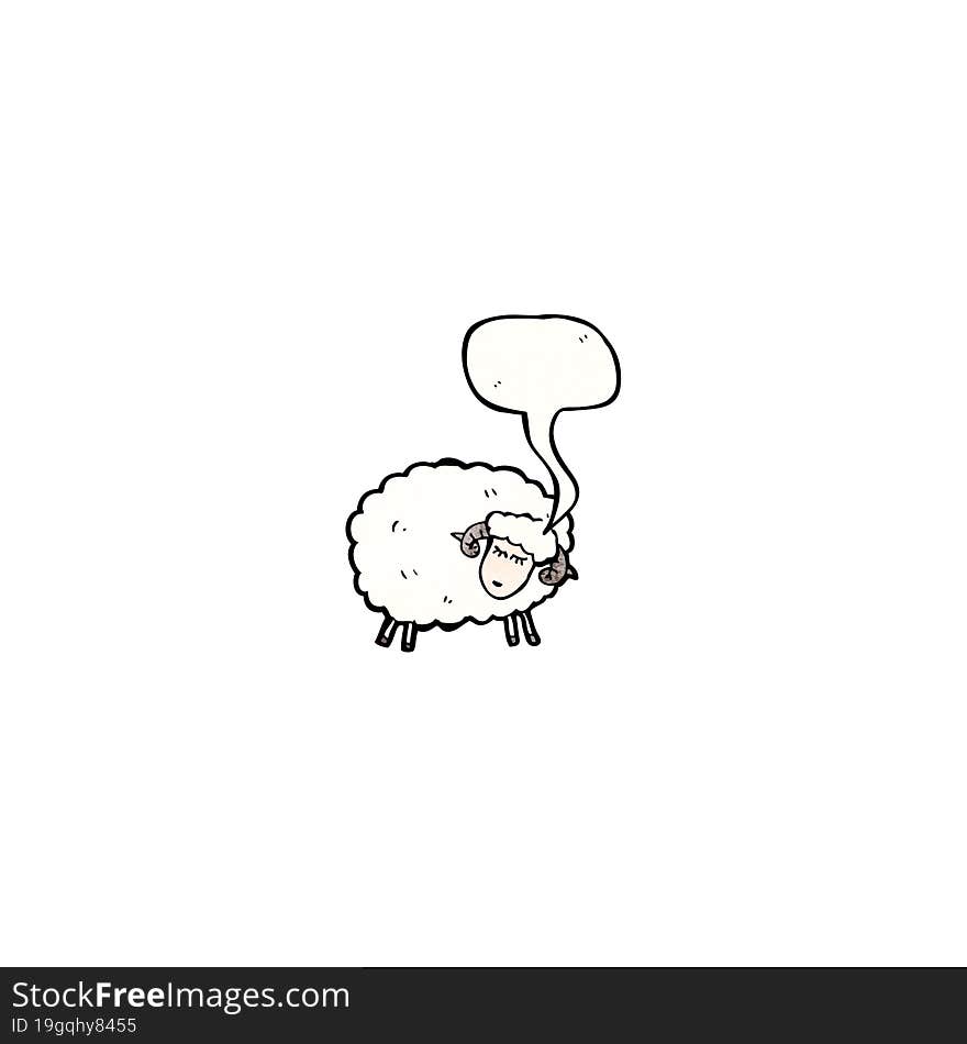 cartoon sheep