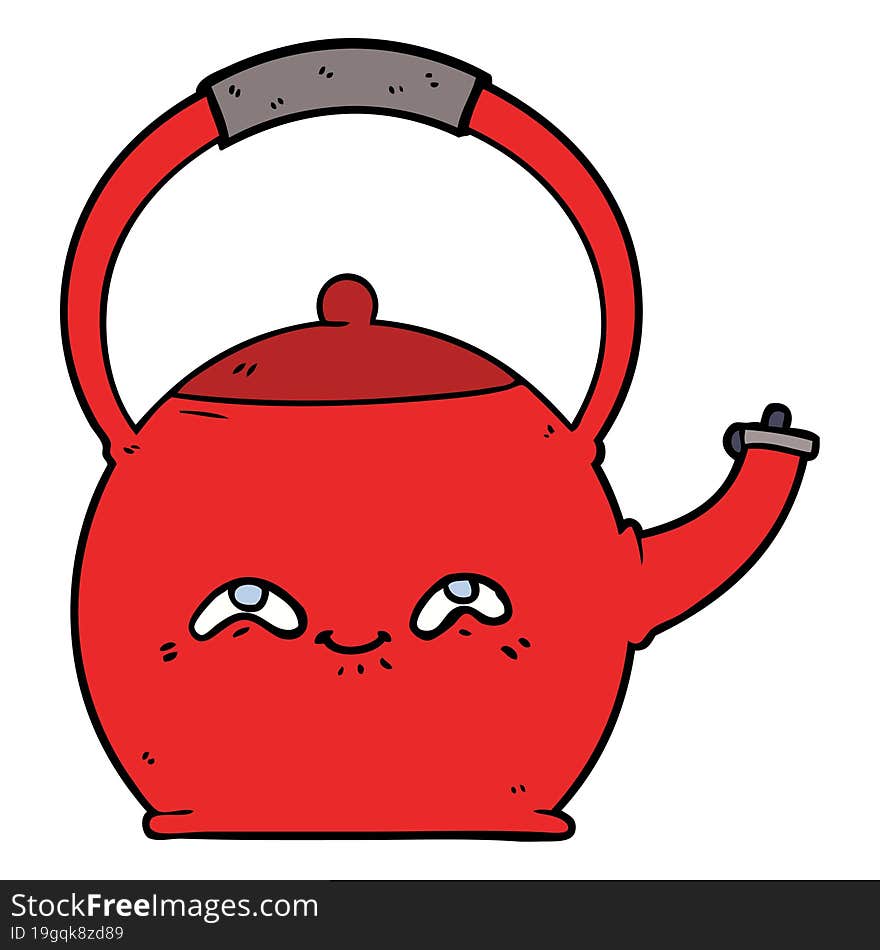 cartoon kettle. cartoon kettle