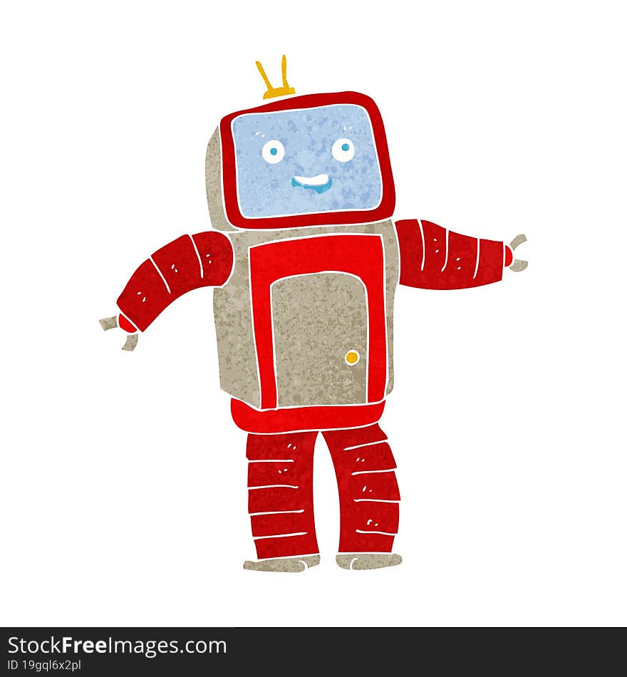 cartoon robot