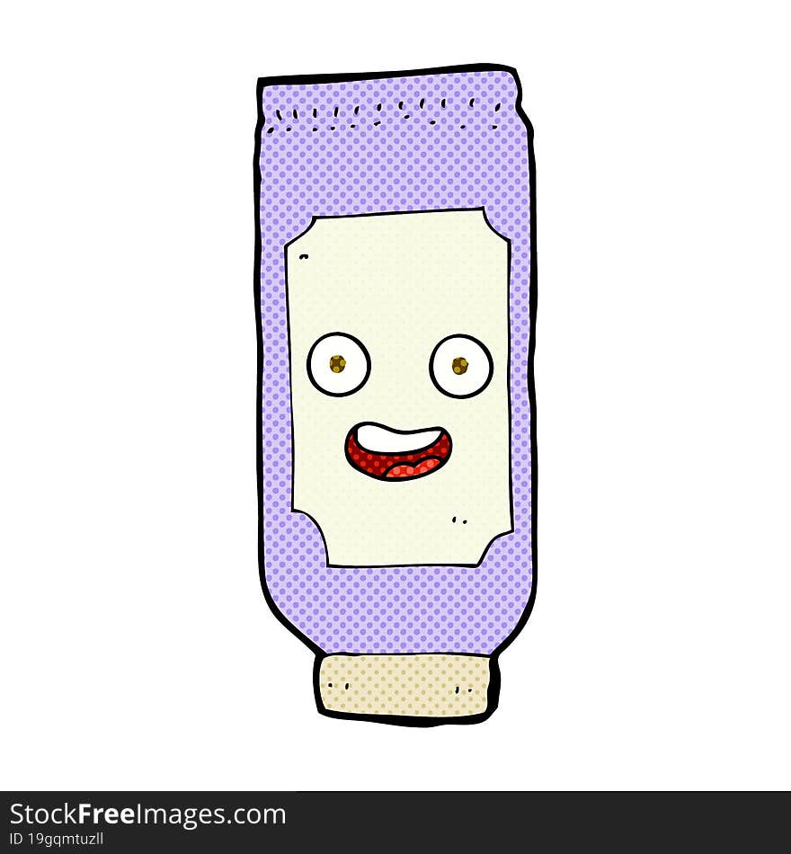 cartoon tube of cream