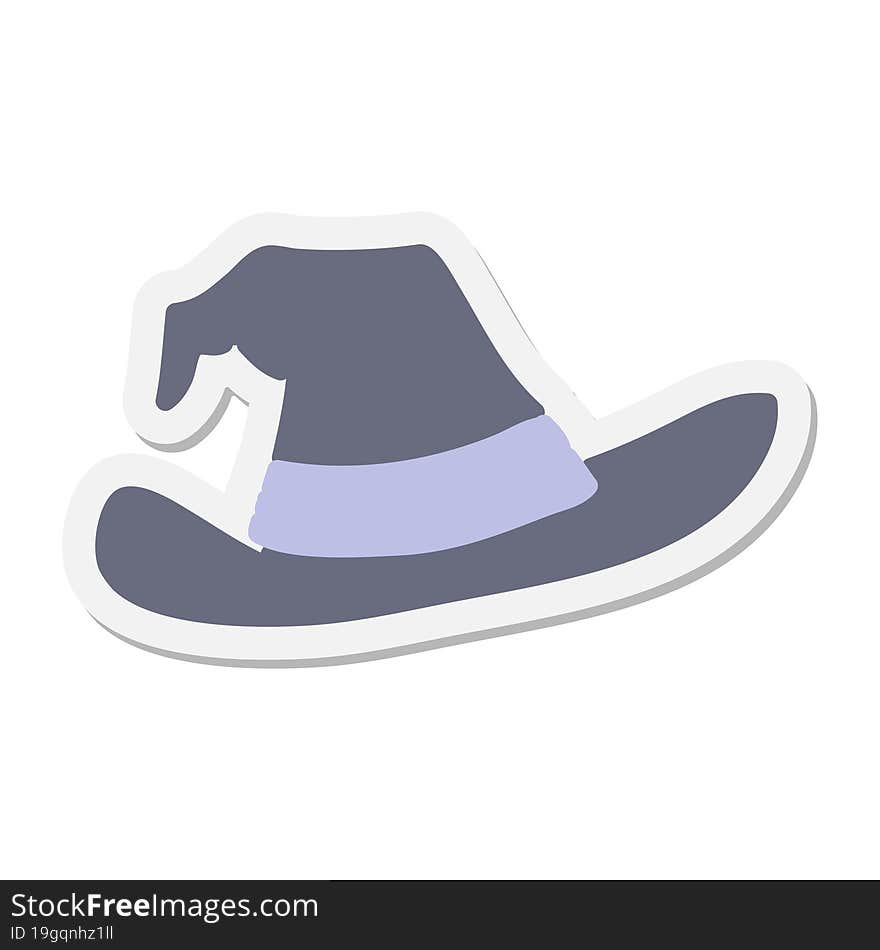 Spooky Witch Hat Sticker