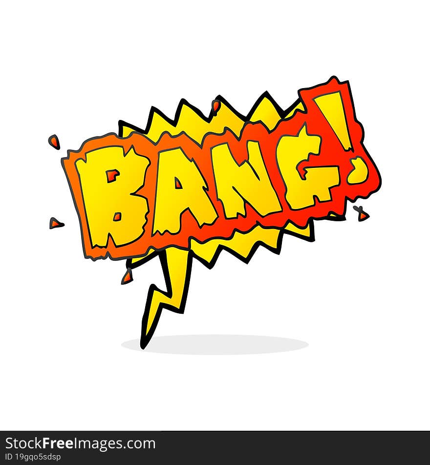 speech bubble cartoon bang symbol