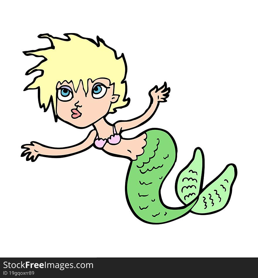 cartoon mermaid