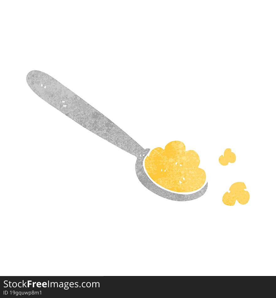 retro cartoon spoonful