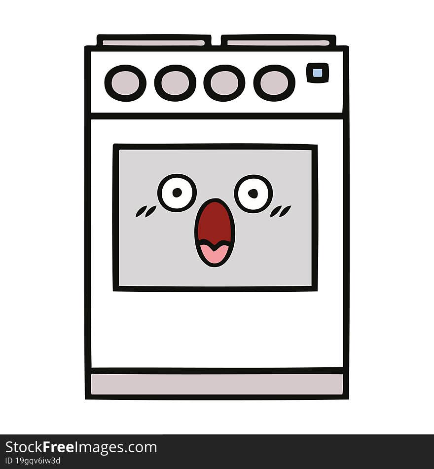 Cute Cartoon Kitchen Oven