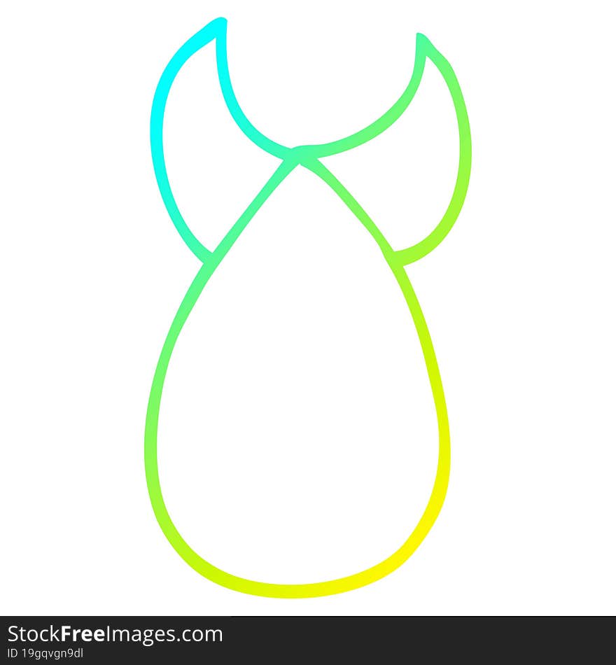 cold gradient line drawing cartoon atomic bomb